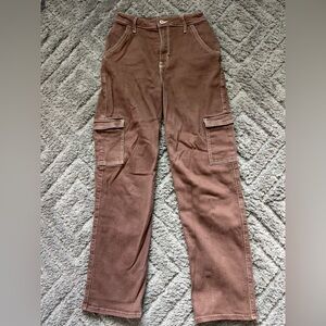 Brown Hollister Cargo Jeans